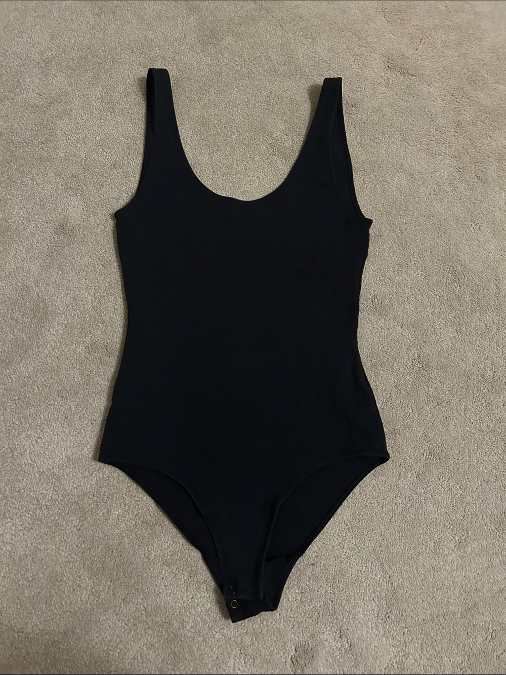 Wilfred Black Women’s One-Piece Bodysuit - Scoop Neck Tank